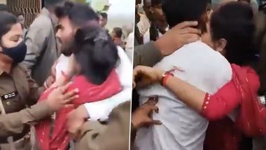 High Voltage Drama in Bihar: Girl Flees After Tilak and Haldi Ceremony To Marry Boyfriend in Jamui, Refuses To Leave Him When Caught (Watch Video)
